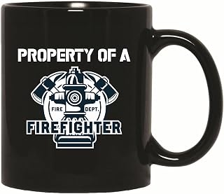 Firefighter Humor Gift For Fire Service Personnel 11oz 15oz Black Coffee Mug