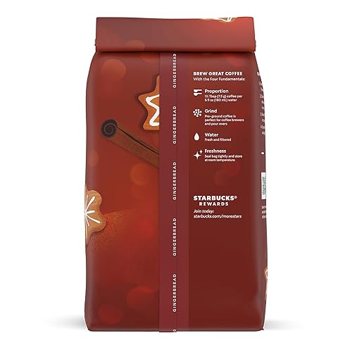 Miniatura 7 de Starbucks K-Cup Cápsulas de café, café de jengibre con sabor natural, 100% arábica, sabor natural, café festivo de edición limitada, 1 bolsa (17