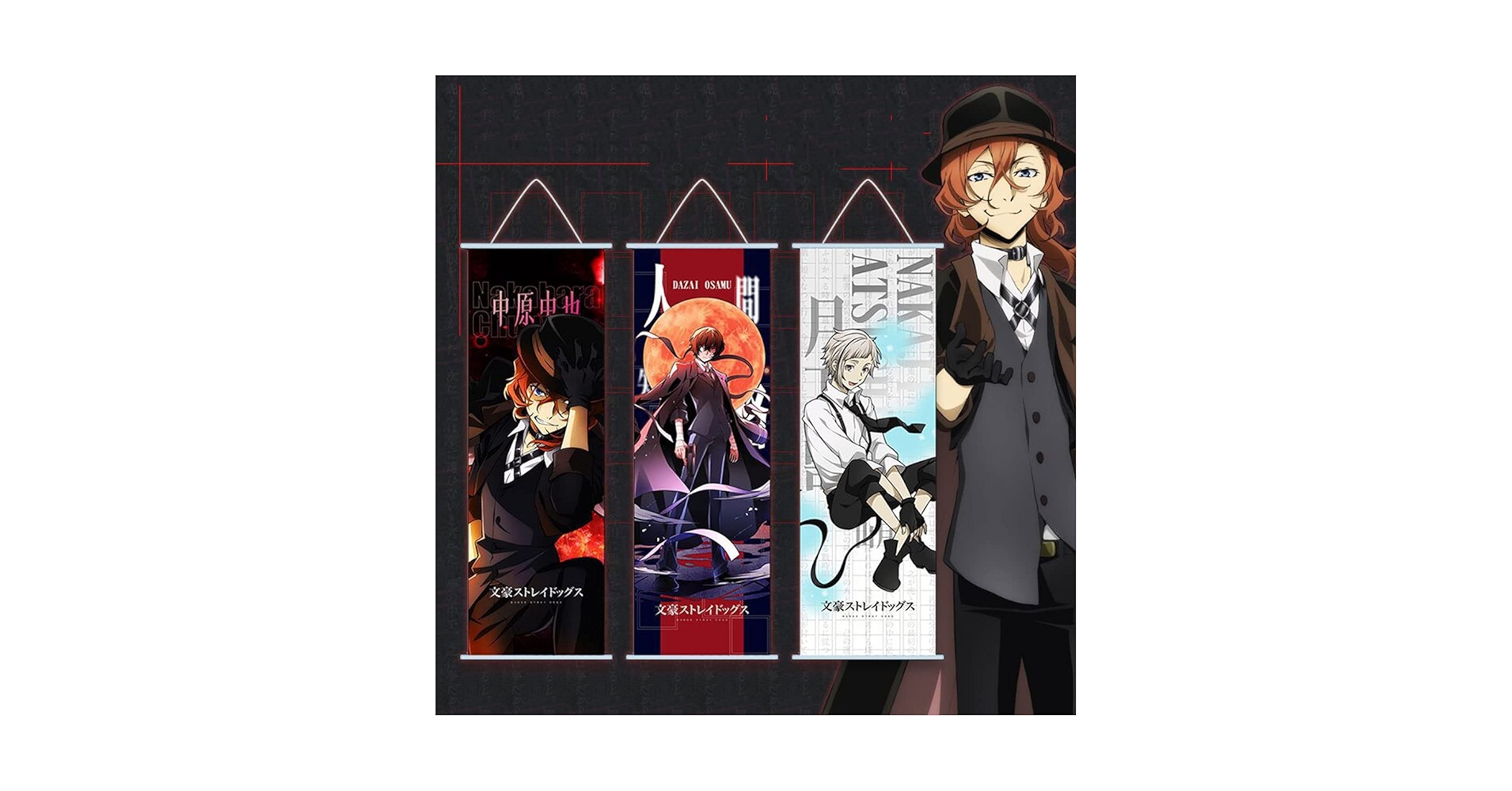 文豪ストレイドッグス　ペーパーポスター　太宰治　中原中也 文豪ストレイドッグス ペーパーポスター 太宰治 中原中也 文豪
