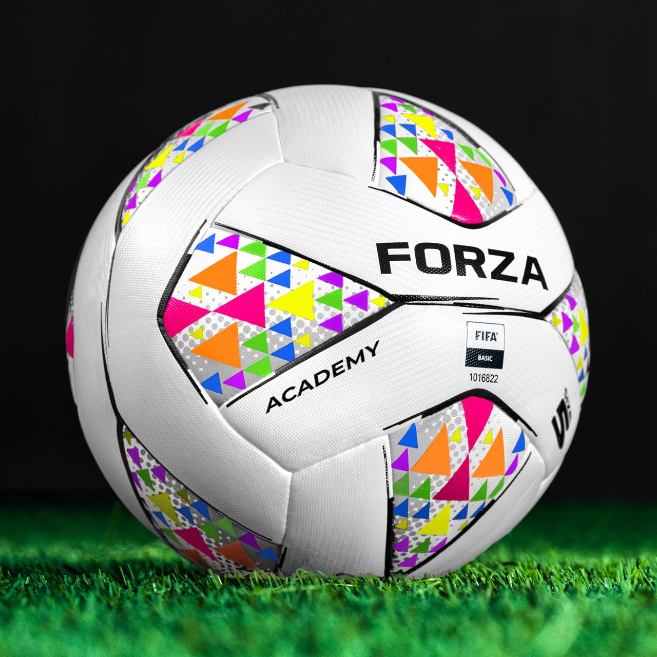 FORZA Academy Footballs – FIFA Certified, Durable Match & Training Balls, 6 Colour Options & Multipacks (Multi Colour, Size 5 (Adult) - Pack of 3)