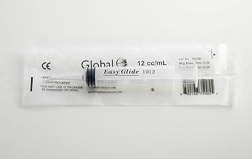 8 Pack Disposable 12cc Dental Sterile Syringe Dental Irrigation Syringe with Curved Tip, Tonsil Squirt Mouthwash Cleaner