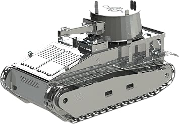 METAL-TIME Model LEICHTTRAKTOR VS.KFZ.31, 3D Puzzles for Adults or Teens, DIY Metal Puzzle Model Kit, 3D Metal Model Brain Teaser Puzzle - Great Gift Idea, 38 PCS.