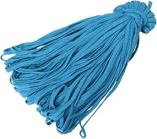 Homoyoyo Cuerda Plana De Algodón Trenzada Color Resistente para Manualidades Cinturones Zapatos Bolsos