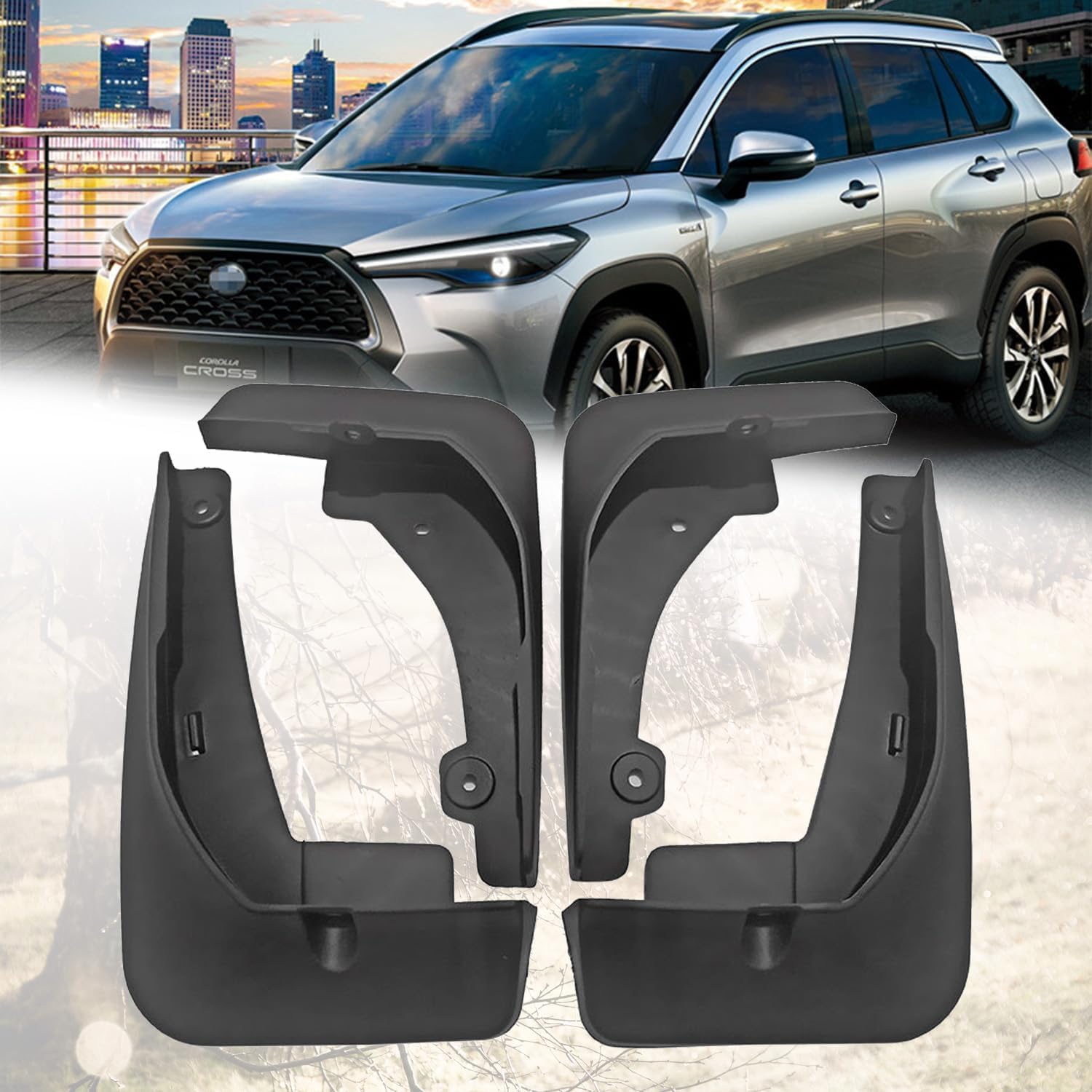 Guardabarros para Toyota Corolla Cross que evitan daños por piedras y barro