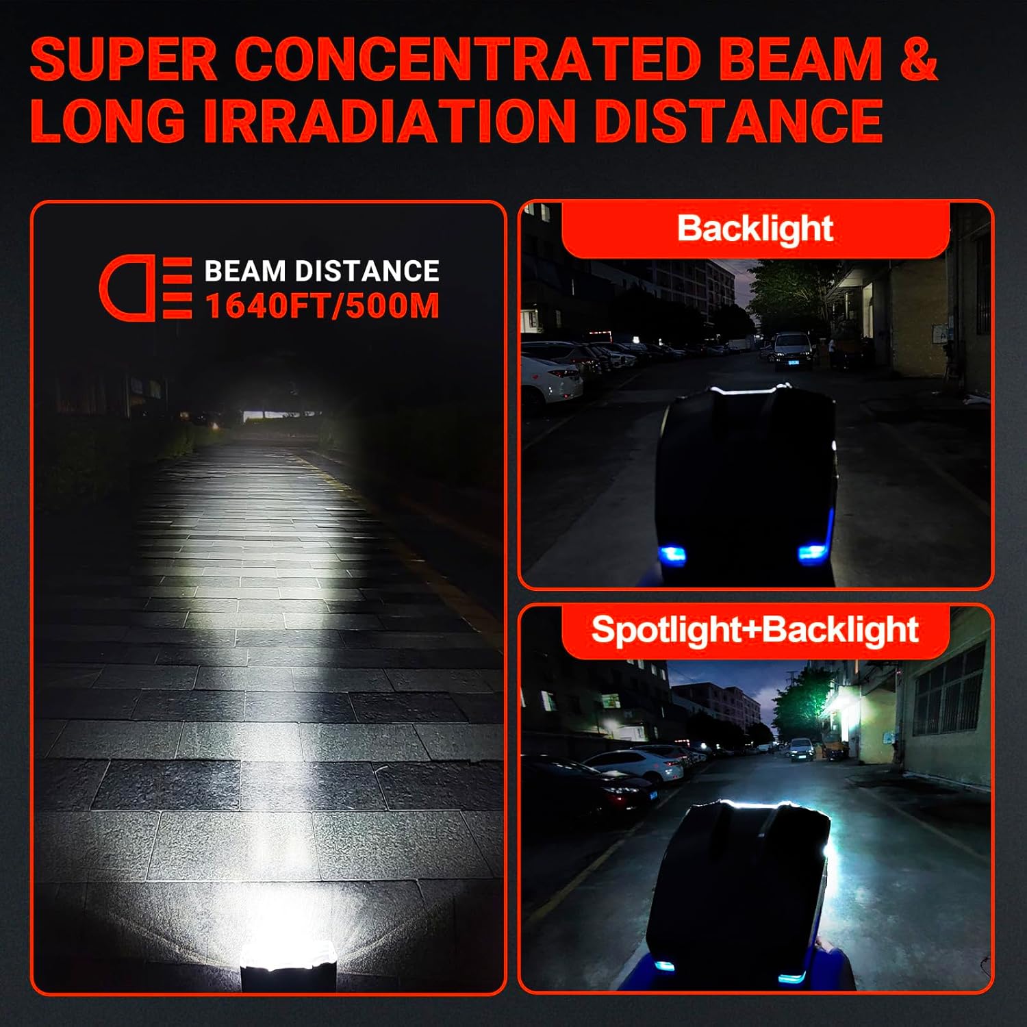 SUPAREE Remote Control LED Spotlight, 60w 5000lm Outdoor LED Searchlight Auto-Reset 360°Rotation for Boat Truck Offroad Marine Wireless Magnetic Spot Light, (6 Strong Magnets & Automatic Searching)