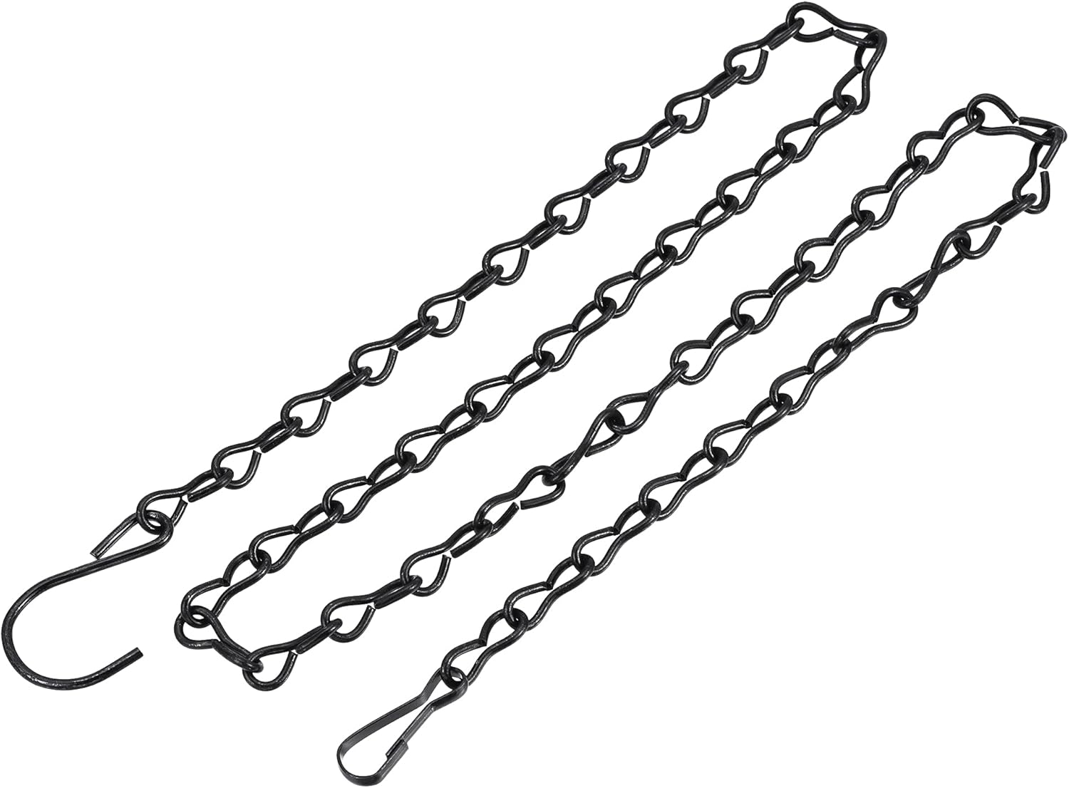 Uxcell ハンギングチェーン 拡張リンク S字型フック付き 植物 バスケット ランタン飾り用 ブラック 全長90 Cm 4個 Sale 90 Off