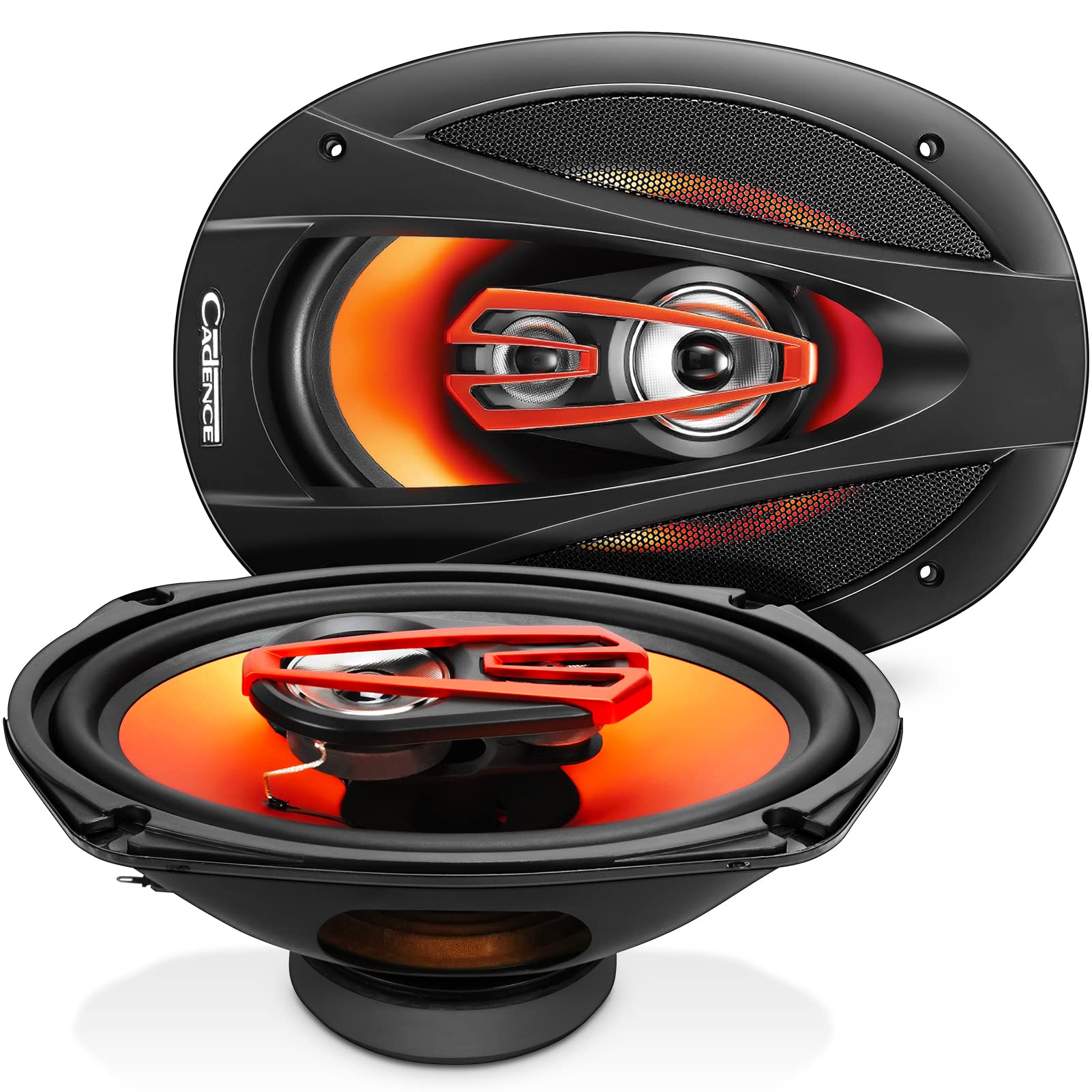 Cadence 6 x 9 Inch 3-Way Full Range Coaxial Car Speakers Q693 150