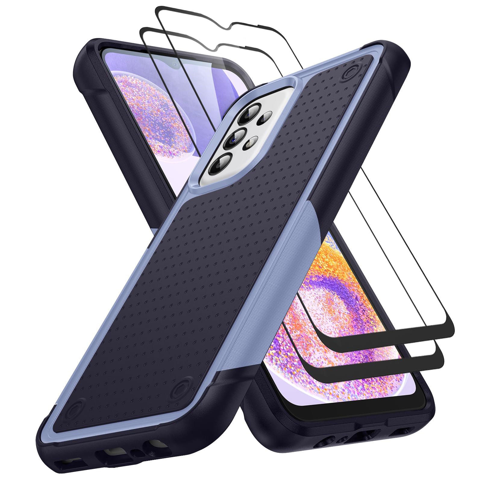 Jeylly Case for Samsung Galaxy A23, Galaxy A13 4G/5G/A23 5G/A04/A04s Case Shock Absorption Hybrid TPU Anti Scratch Tough Rugged Phone Cover for Galaxy