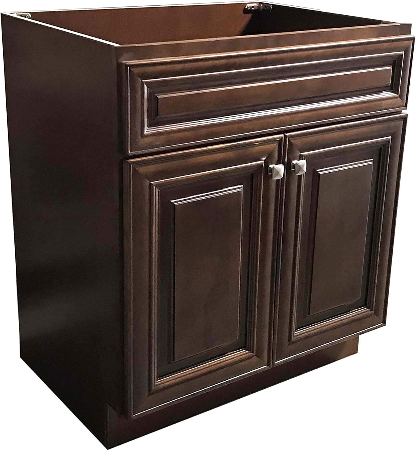Maple Walnut Sink Base Bathroom Vanity 24"/30"/36" Width (24" Width)