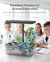 Vista 5 de iDOO Kit de sistema de cultivo hidropónico de 12 cápsulas, regalos navideños regalos de jardinería para mujeres, mamá, papá, niños, jardín
