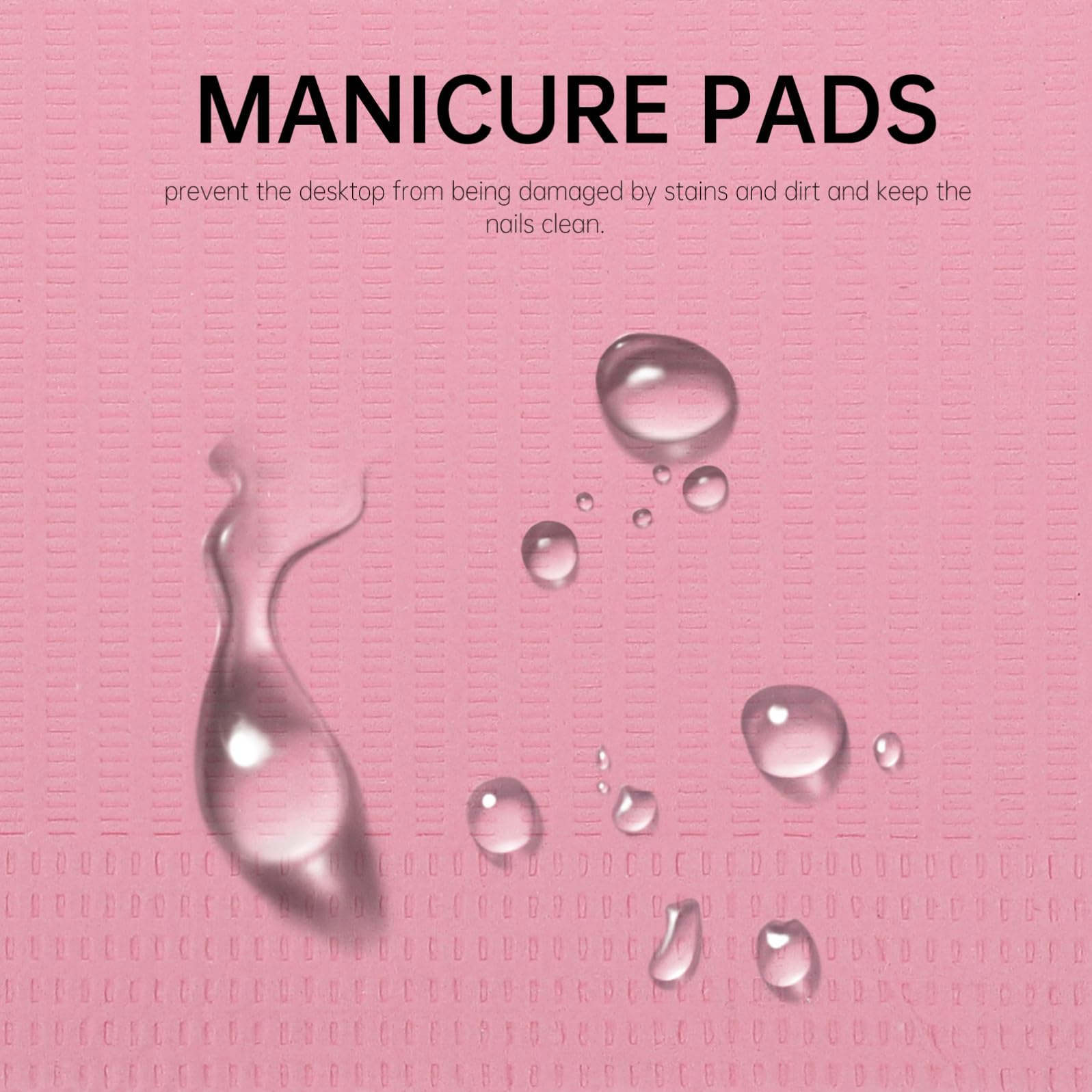 iplusmile Tovaglietta Monouso per Manicure in Carta Rosa 125 Pezzi Antistain per Domestico e Professionale