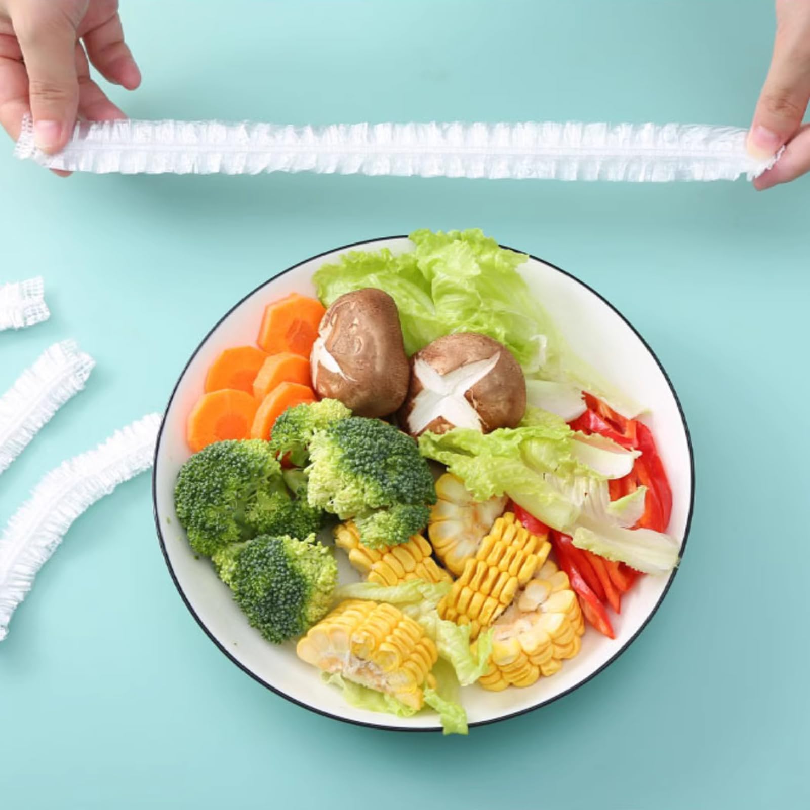 300 Sacchetti Per Alimenti Con Elastico - Trasparenti E Riutilizzabili Per Conservazione - Foto 11