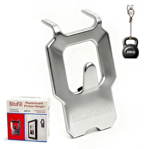 Claw Drywall Picture Hangers, Heavy Duty 55LB No Damage Wall