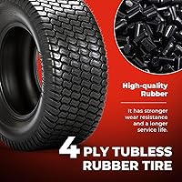 Vista 4 de 2 piezas de neumáticos nuevos de 4 capas 24x12.00-12 para cortacésped MOTOOS 24x12x12