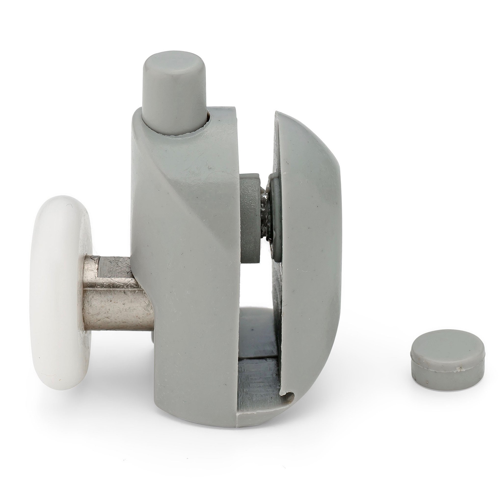 Set di 2 rotelle singole per porta della doccia, guide e pulegge, parte superiore e inferiore, diametro ruota 23 mm, L001