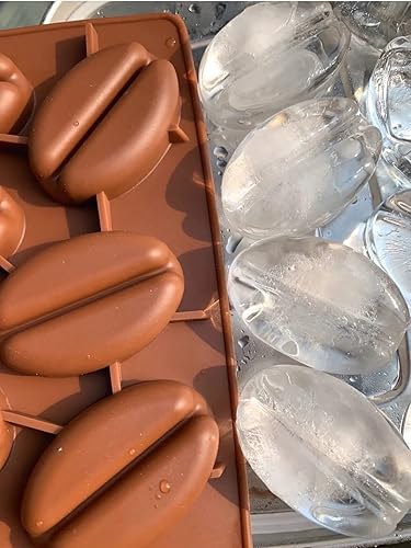 Miniatura 7 de Molde de silicona para cubitos de hielo en grano de café, 8 cavidades, 8 cavidades, molde para caramelos, fondant, mousse, pastel, chocolate, leche,