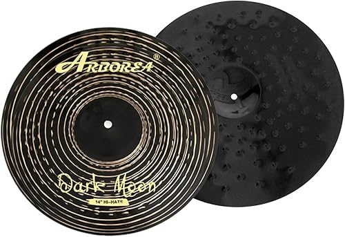 Miniatura 43 de Arborea Paquete de platillos de aleación de platillos de tambor juego de platillos de 14"/16"/18"/20" más bolsa de platillos gratis 5 piezas