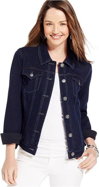 Amazon.com: Style \u0026 Co. La Petite Denim chamarra de la mujer : Ropa,  Zapatos y Joyería