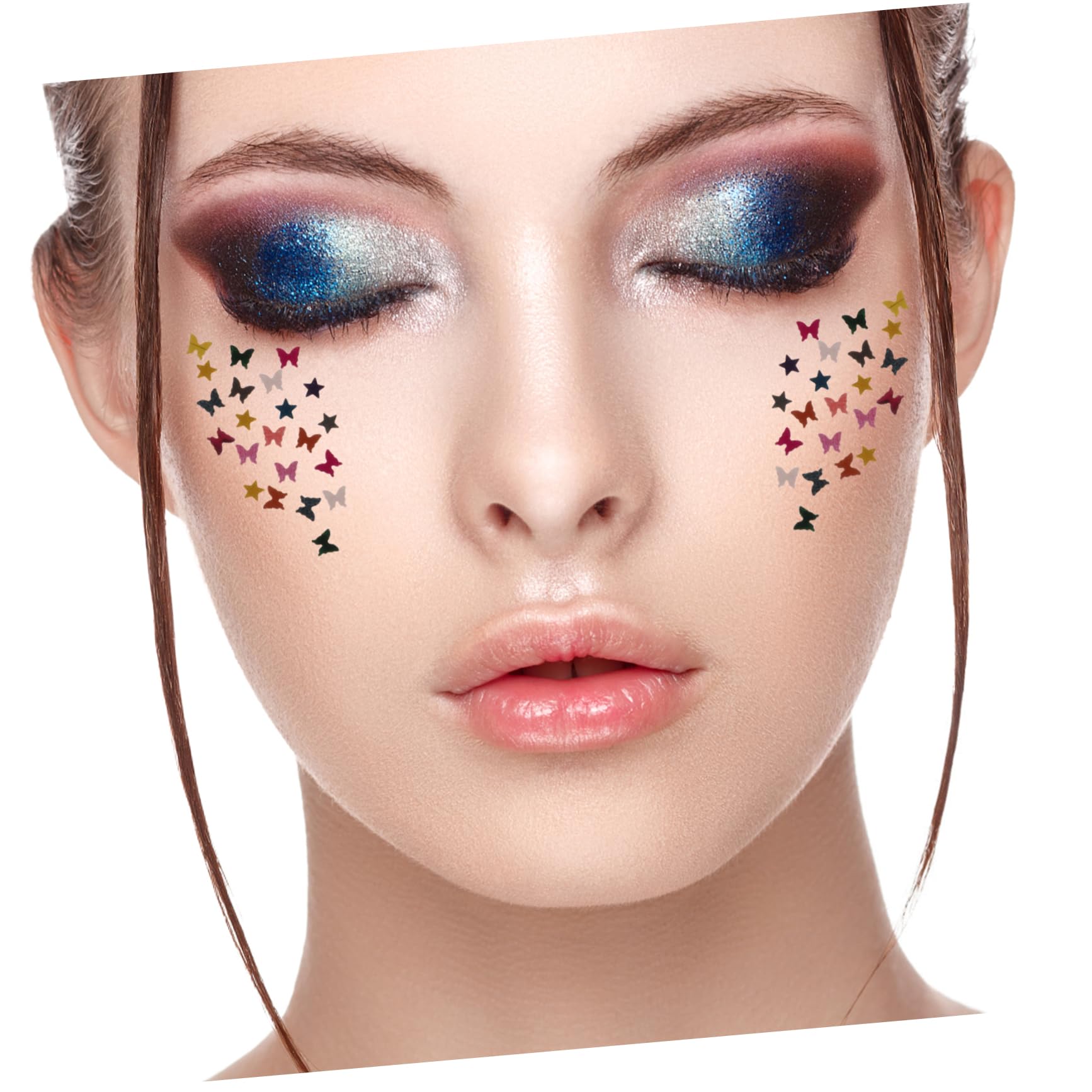 POPETPOP 12 Scatole Paillettes Per Nail Art Per Il Trucco Degli Occhi Adesivi Per Unghie Per Nail Art Adesivi Glitterati Adesivo Per Unghie Metallo Veloce Ragazza Lucidalabbra