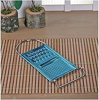 Vista 6 de Rallador plano de acero inoxidable de 3 vías, 12 x 4 pulgadas, utensilios de cocina, dientes afilados, zanahoria, pelador de patatas, frutas