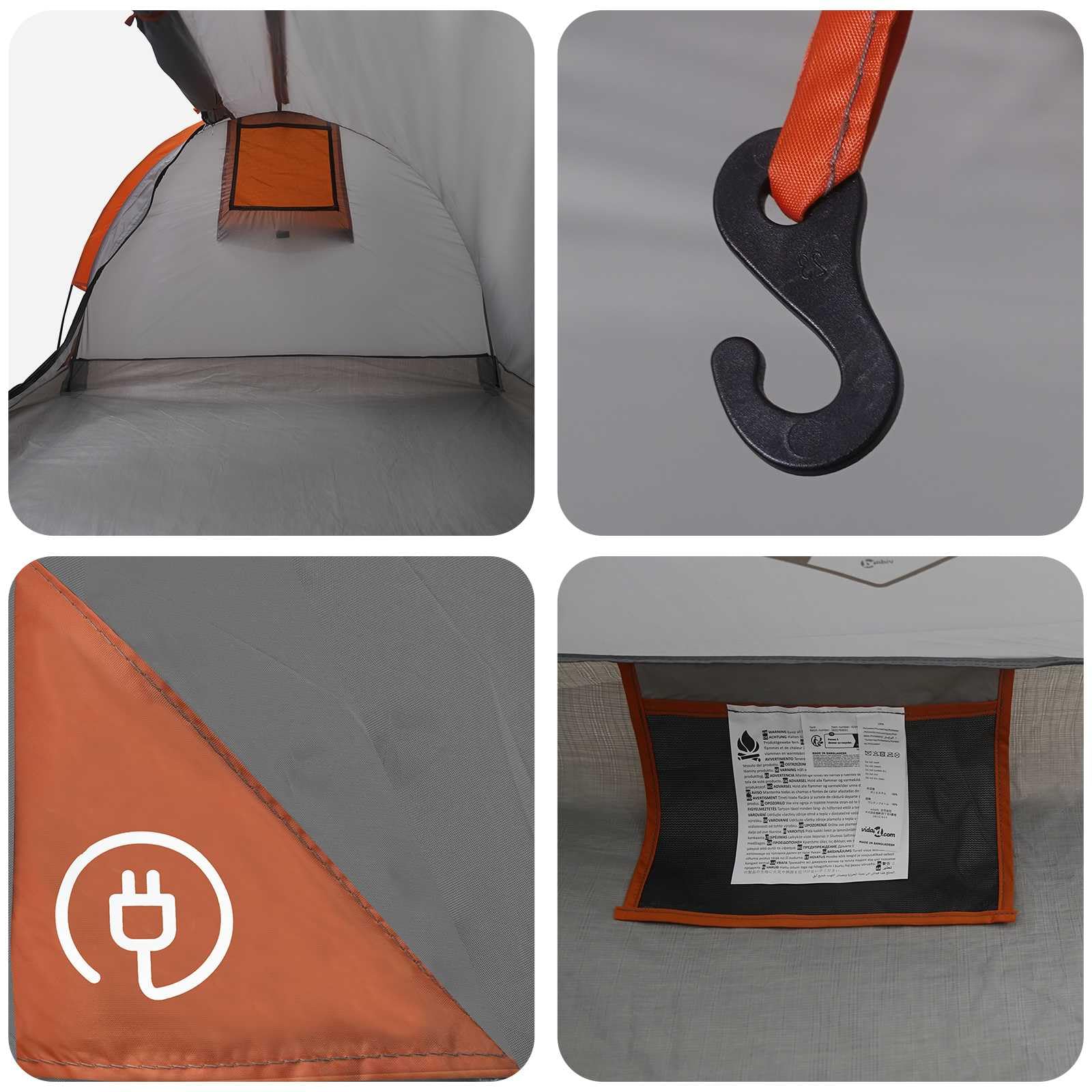 Wodoodporny namiot turystyczny dla 2 osób zielony