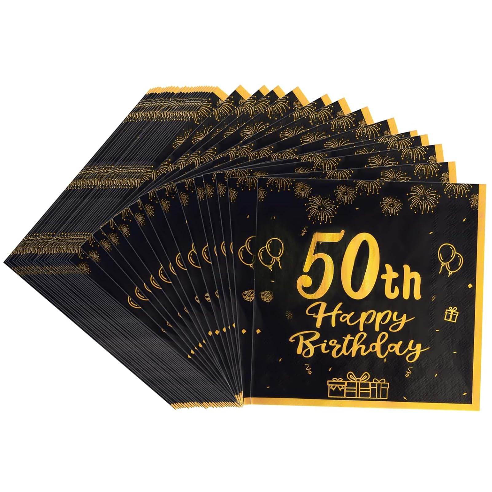 Produktbild von Servietten 50. Geburtstag, 30 Stück Servietten 50 Geburtstag Mann, Deko