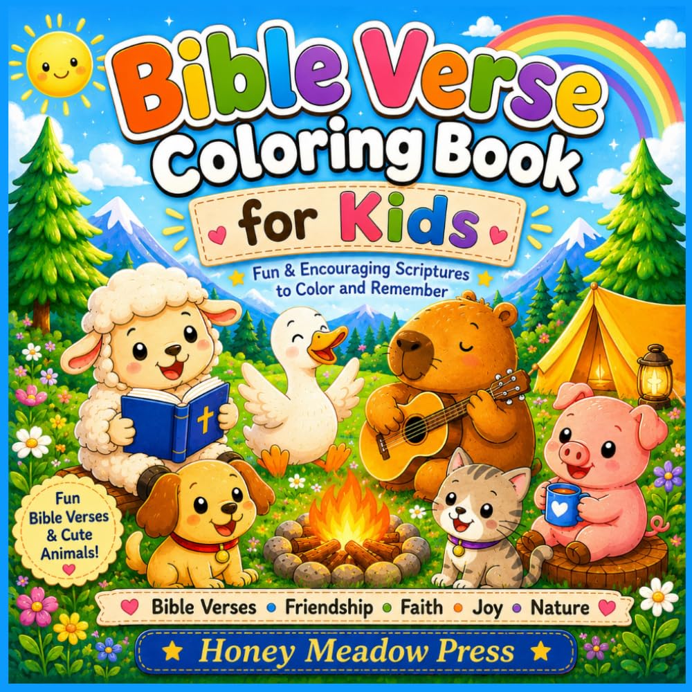 Bible Verse Coloring Book for Kids: Fun and Encouraging Scriptures to Color and Remember