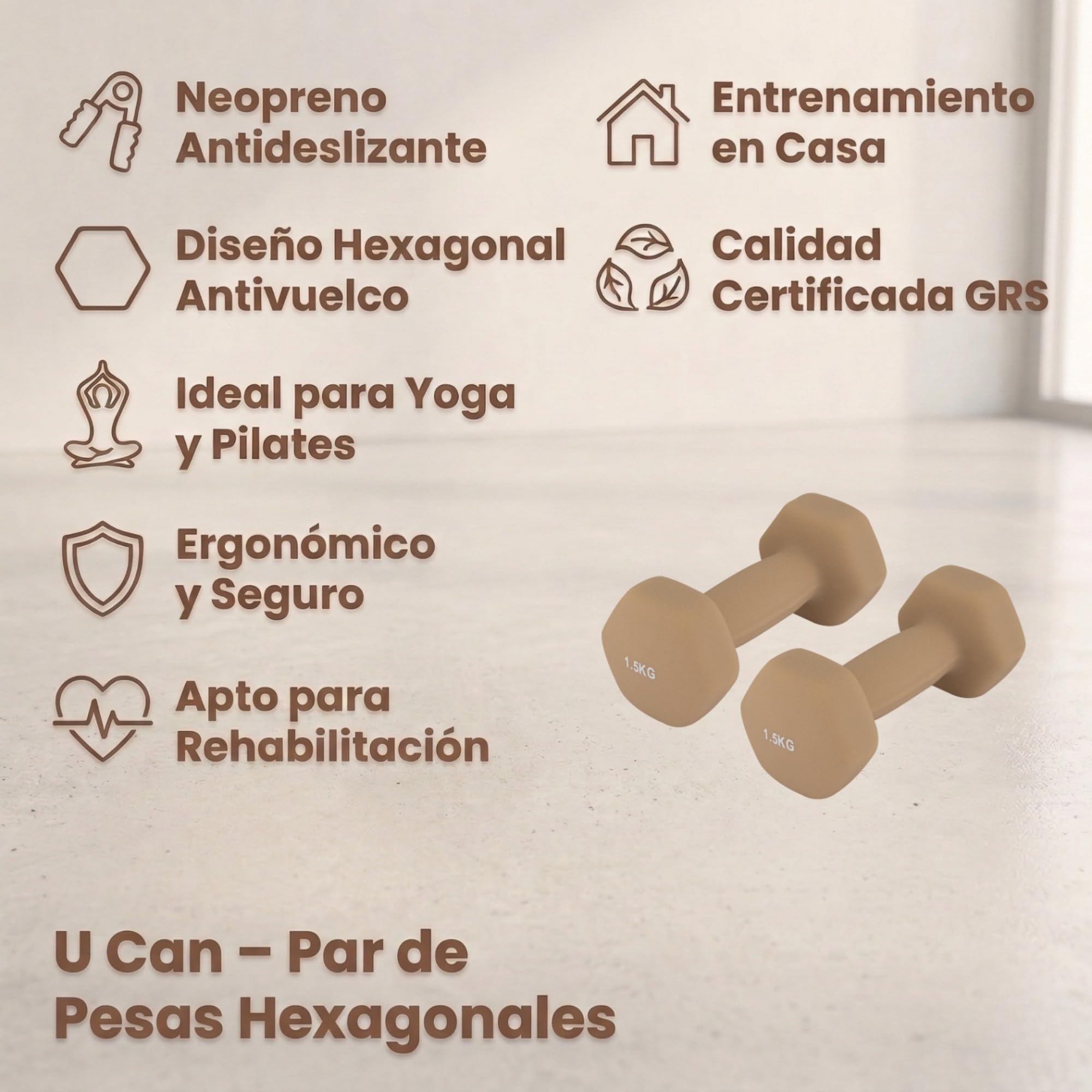 Pesas Hexagonales