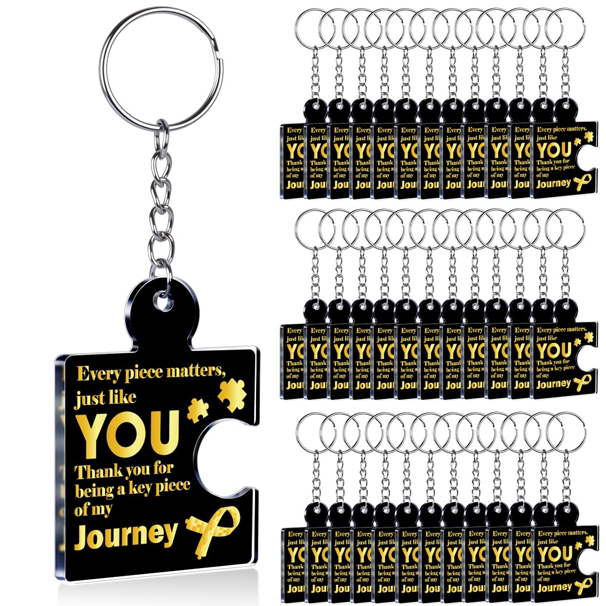 Team Appreciation Gifts Bulk Thank You Keychains for Coworkers