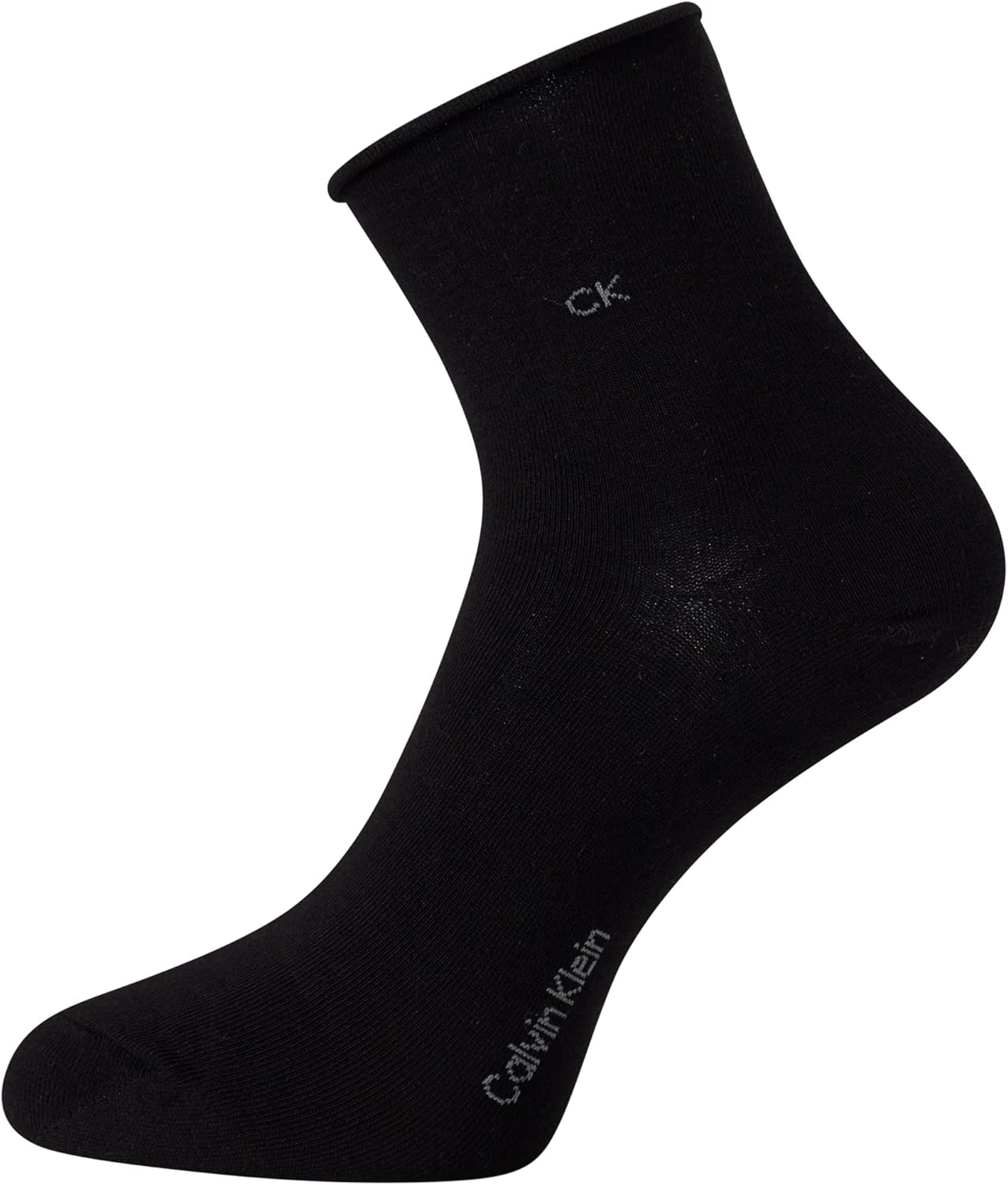 Calvin Klein Womens Crew Socks - 3 Pack Soft Cotton Blend Roll Cuff Mini/Mid Crew Dress Socks for Women (Shoe Size: 4-10) - Image 6