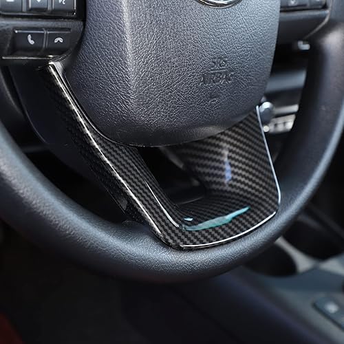 Miniatura 6 de Cubierta de moldura de volante de ABS para Toyota Fortuner 2016-2022, marco de protección de panel de volante de automóvil, marco de moldura de ABS