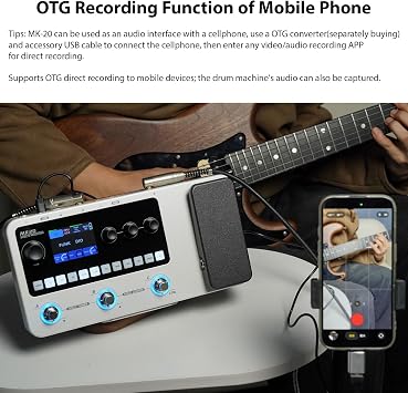 Guitar Multi Effects Pedal Processor 8H Battery