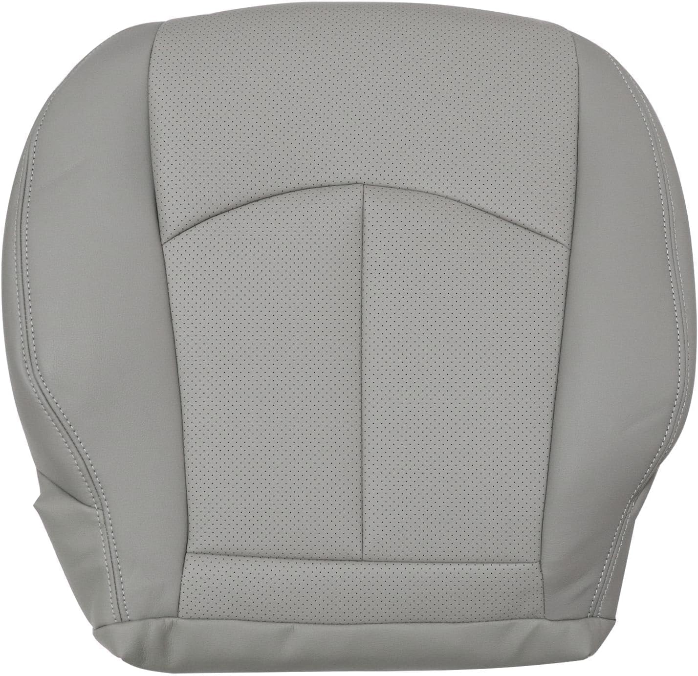 SecosAutoparts Black Driver Side Bottom Replacement Perforated Leather Seat Cover Compatible with Mercedes Benz E63 E280 E300 E320 E350 E500 E550 2003 2004 2005 2006 2007 2008 2009