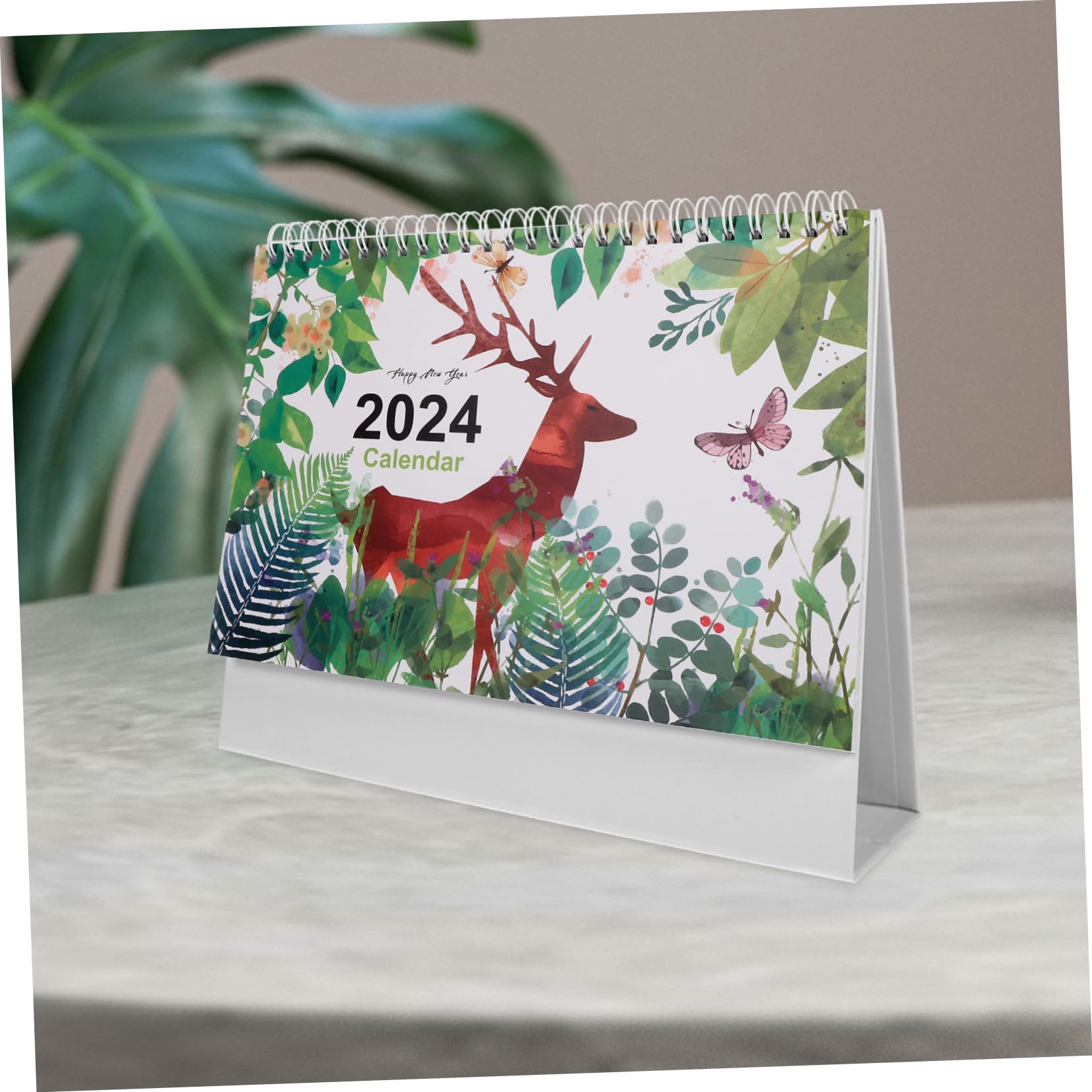 Lurrose 5stücke Tischkalender Englisch Kreativer Spiral-kalender Für Büro Und Zuhause Dekorativer Schreibtischkalender Für Countdown Von