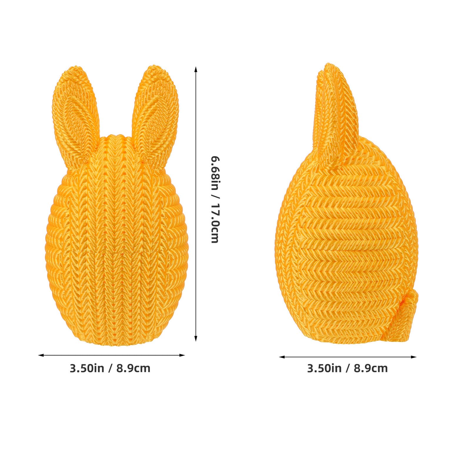 Uova di Pasqua Orecchie da Coniglio Riempibili in Plastica Pla, Scatole Bomboniere per Feste e Premi in Classe, Decorazioni Pasquali Fai da Te per Caccia alle Uova e Confezioni