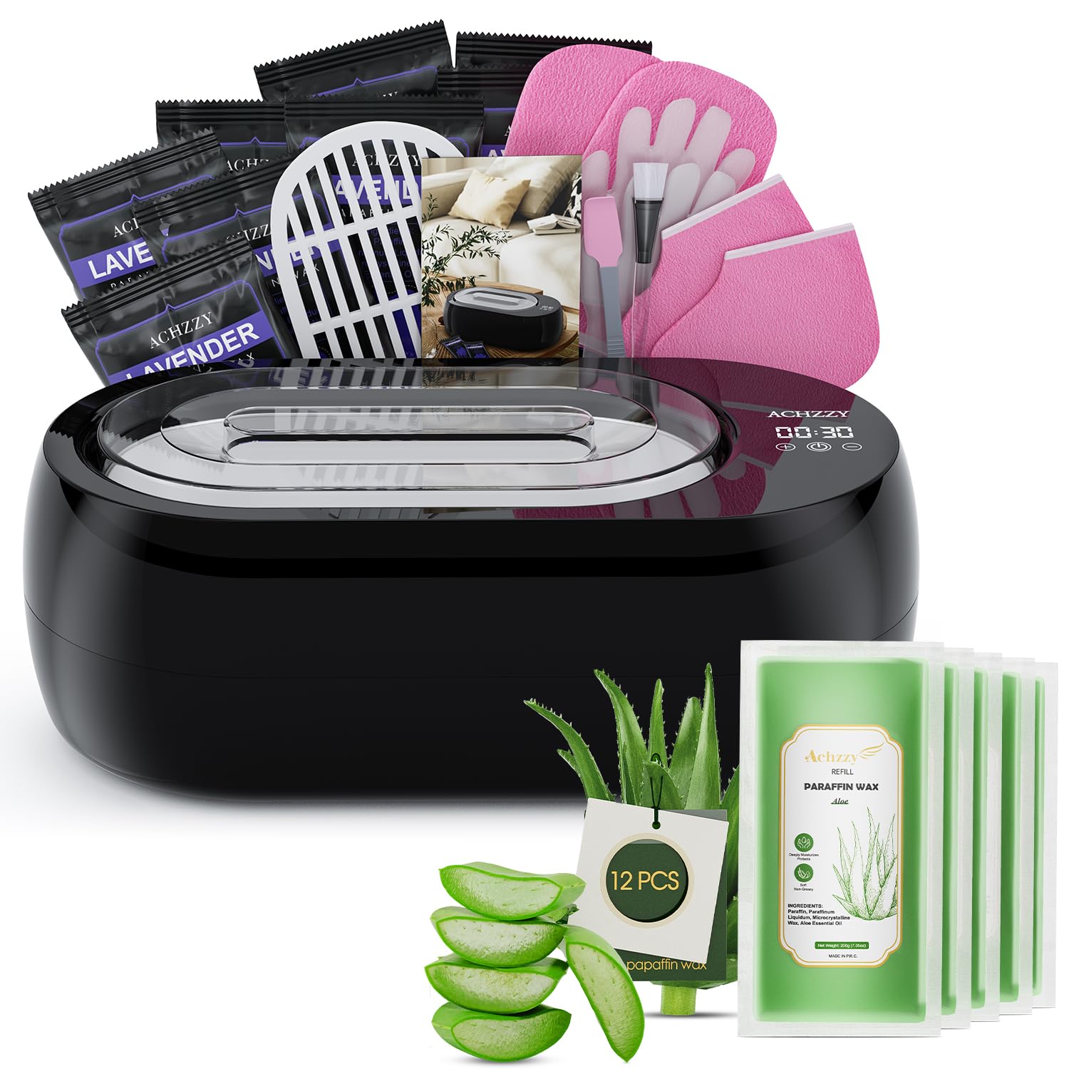 Paraffin Wax Machine for Hand and Feet - Paraffin Wax Bath 4500ml Paraffin Wax Warmer, Intelligent Heating for Fast Melting, Moisturizing Kit Auto-time and Keep Warm Paraffin Hand Wax Machine