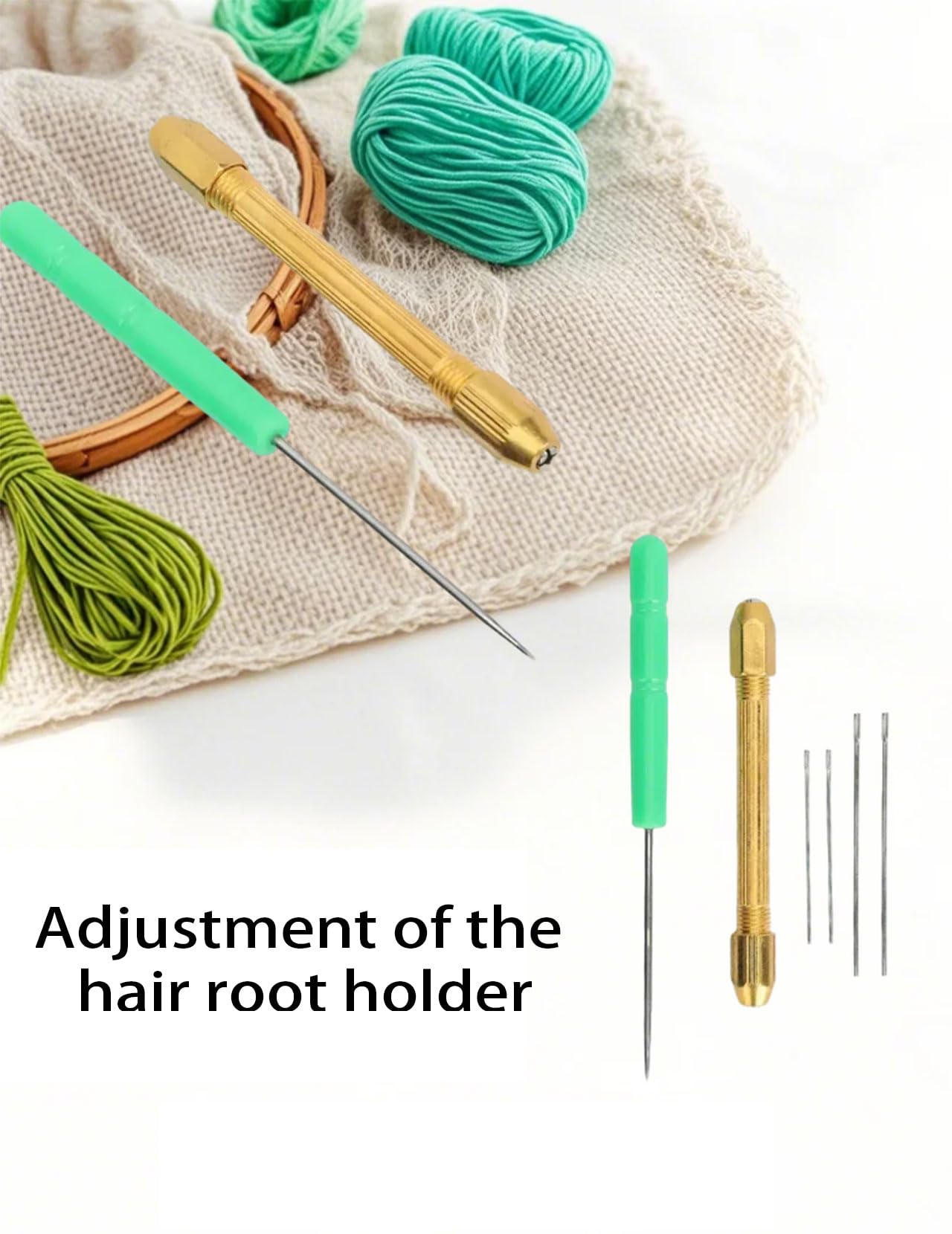 Portautensili per Radicare I Capelli della Bambola Doll Hair Wig Making Accessories Riradicare Rehair, con Aghi Accessori per Realizzare Capelli per Bambole