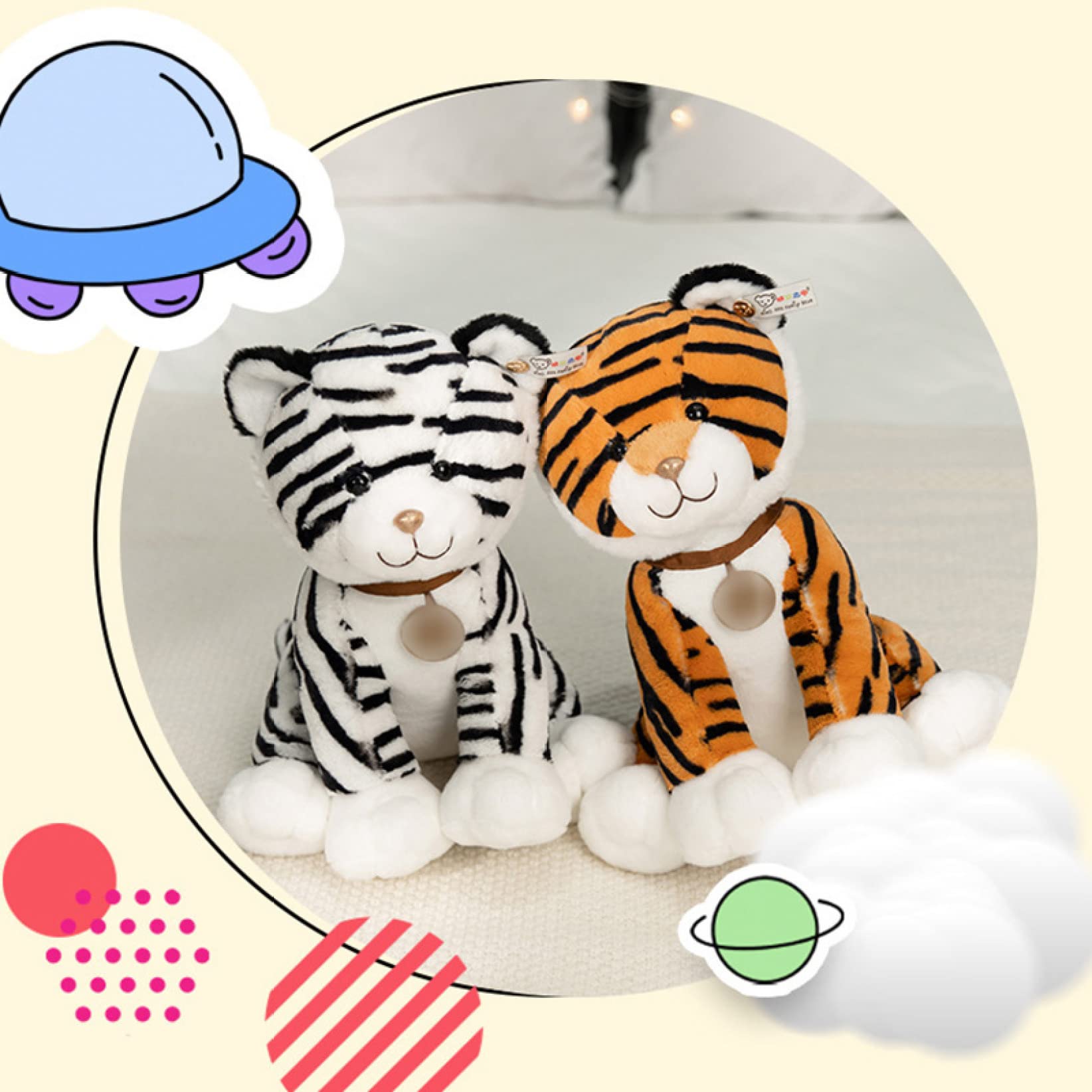 Amazon.co.jp: [ハウスXIN] トラ とら抱き枕 23cm とら ぬいぐるみ