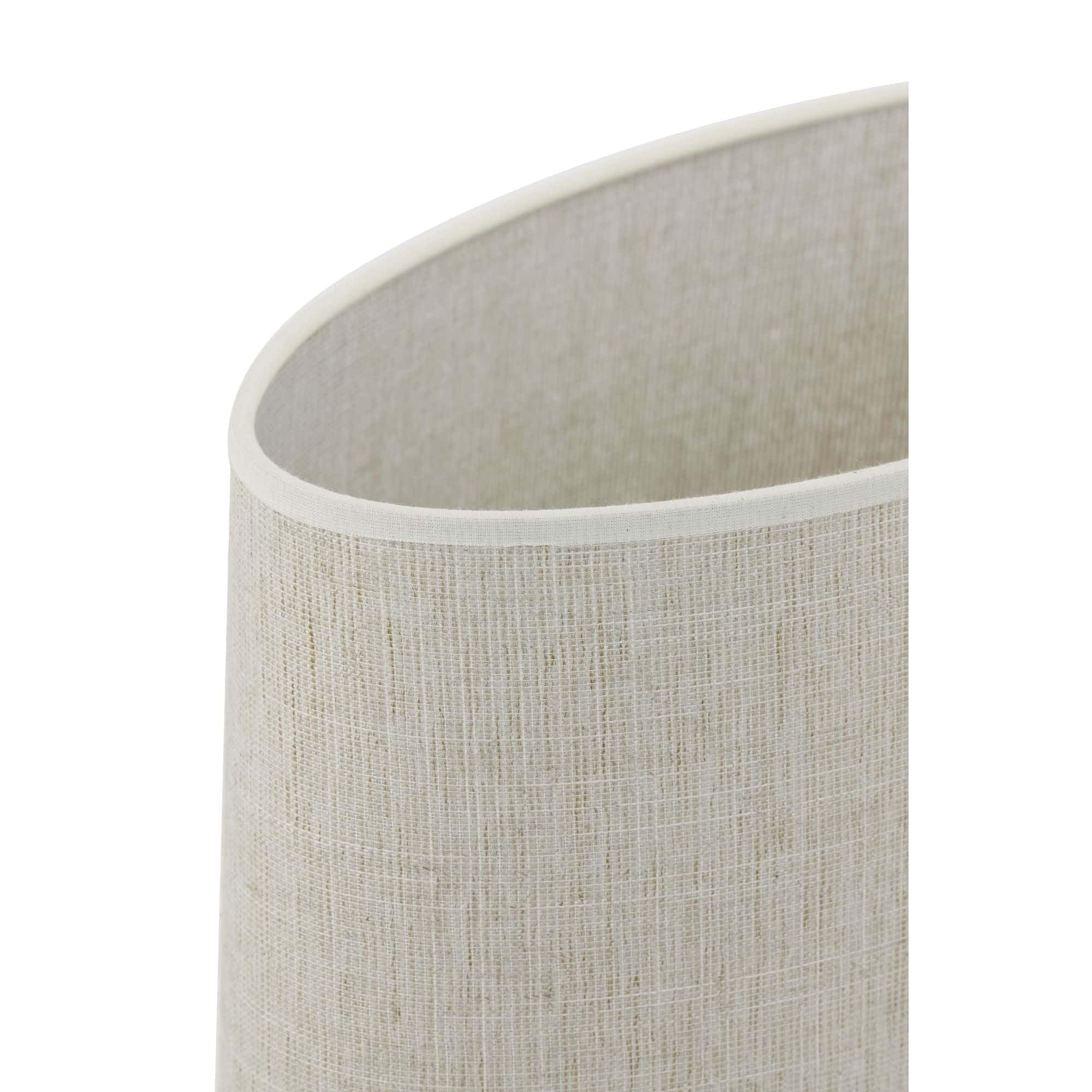 Light & Living Lampenschirm Oval Breska - Perle Weiß - 38x17.5x28cm | Oval - Modern - Textilien