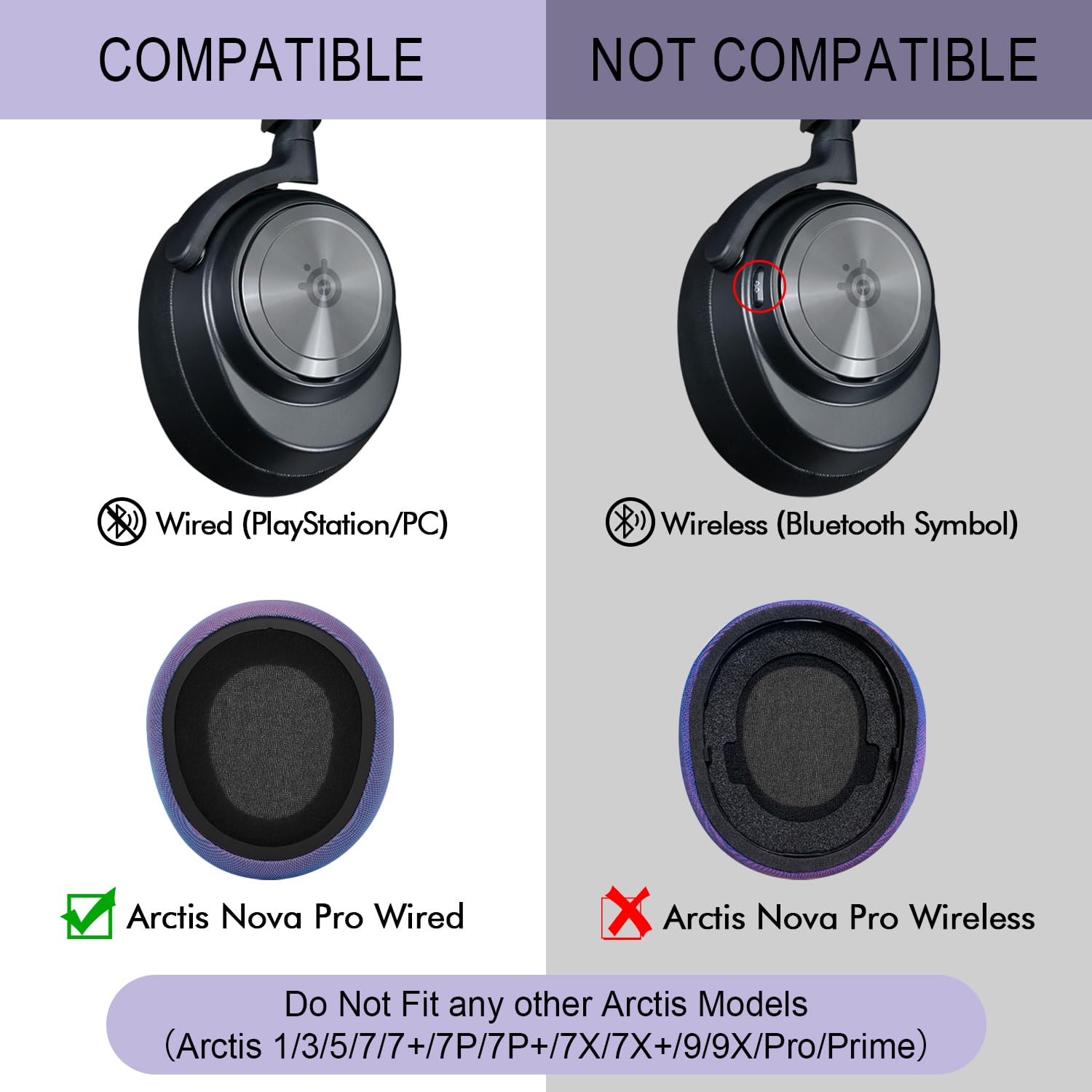 Amazon | SteelSeries Arctis Nova交換用イヤーパッド - Arctis Nova