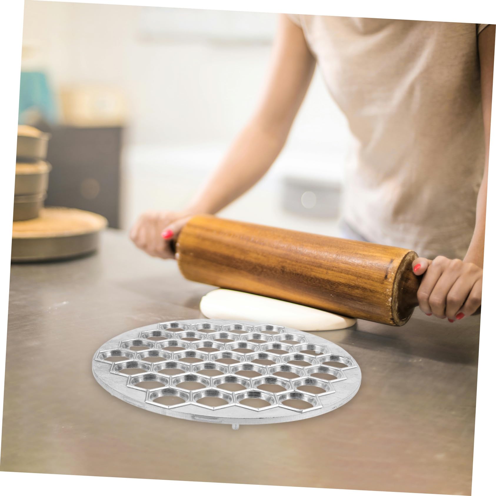 Stampo per Ravioli e Gnocchi in Lega, Utensile Manuale Facile da Pulire per Uso Domestico e Ristorazione