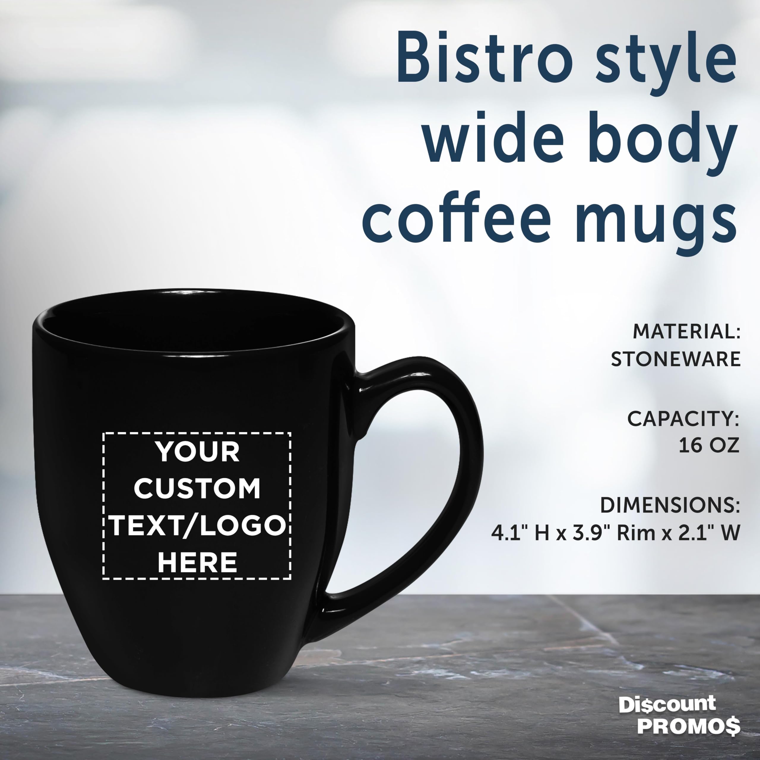 Amazon.com: Custom Large Coffee Cups 16 oz Set of 10/50/100 Personalized  Bulk Pack Perfect for Tea Espresso Cappuccino Hot Cocoa - Black : Home &  Kitchen