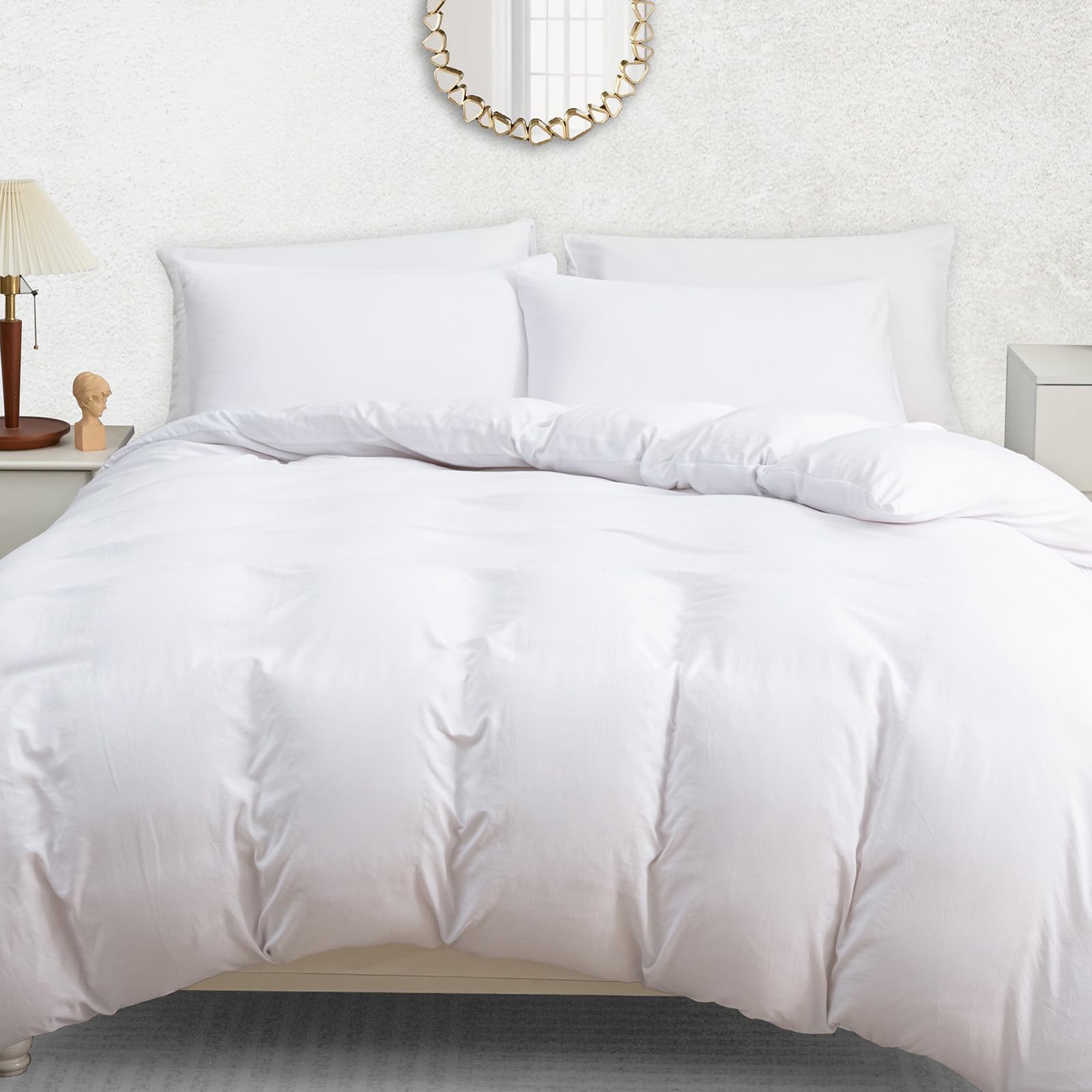 Pamposh Single Duvet Cover Set - Pre-Washed Microfibre Bedding Set for Added Softness & Comfort - Lightweight Premium Quilt Cover Set for All Seasons With Zipper Closure โ image 1