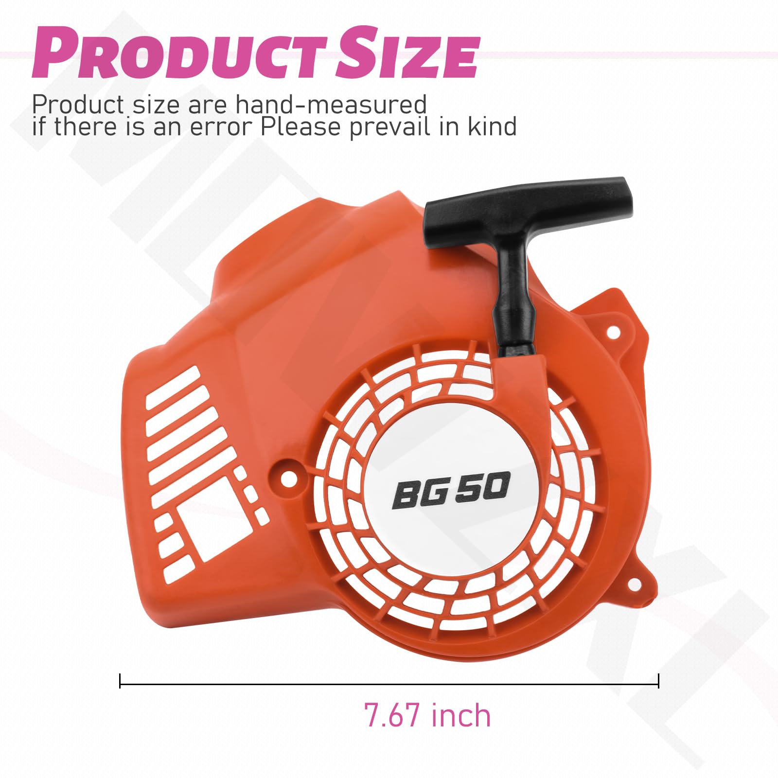 4229 080 2107 - Arranque de retroceso para soplador de hojas Sti-hl Bg50, rojo