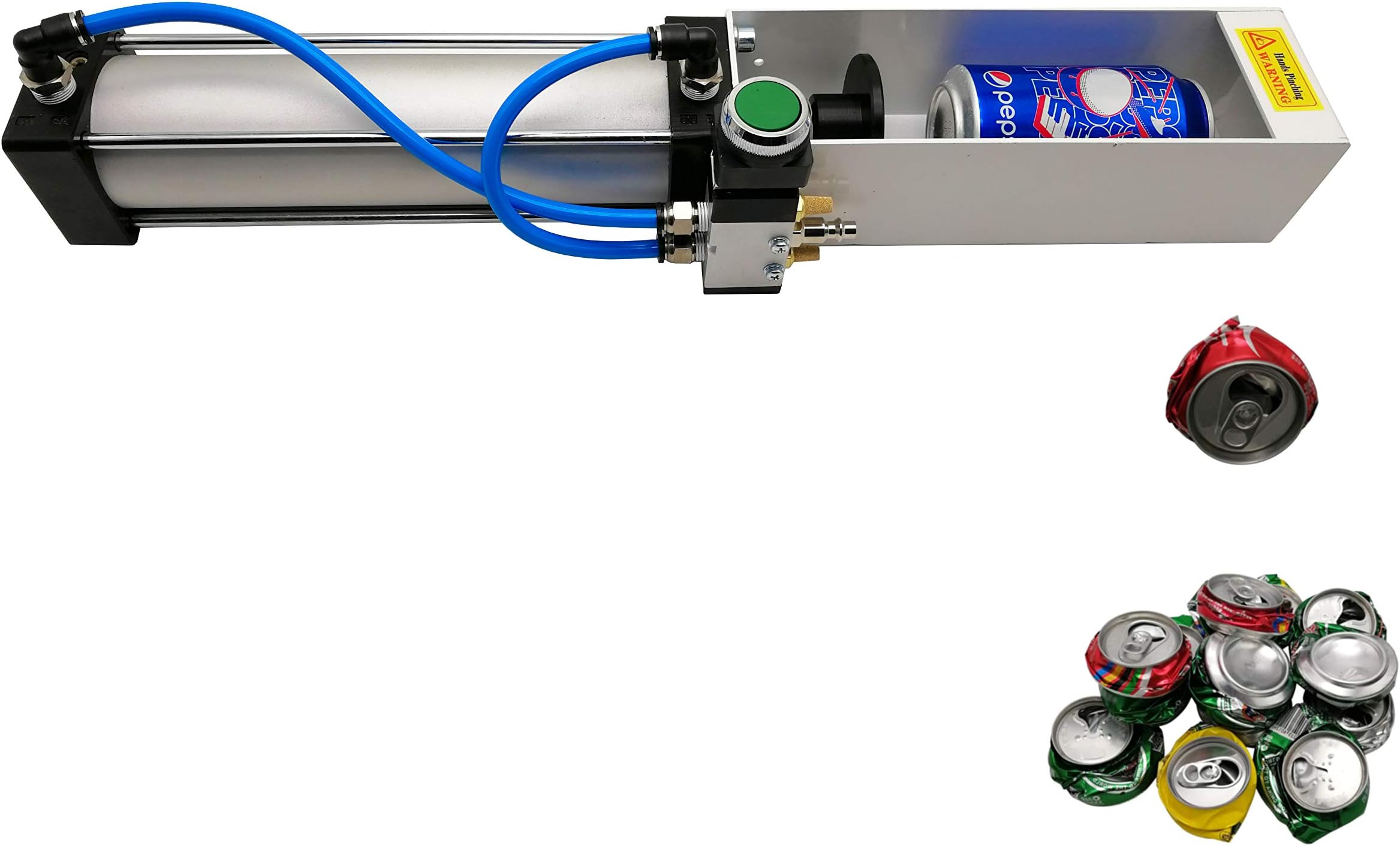 SLAIR Can Crusher, Pneumatic Cylinder Can Crusher for Soda