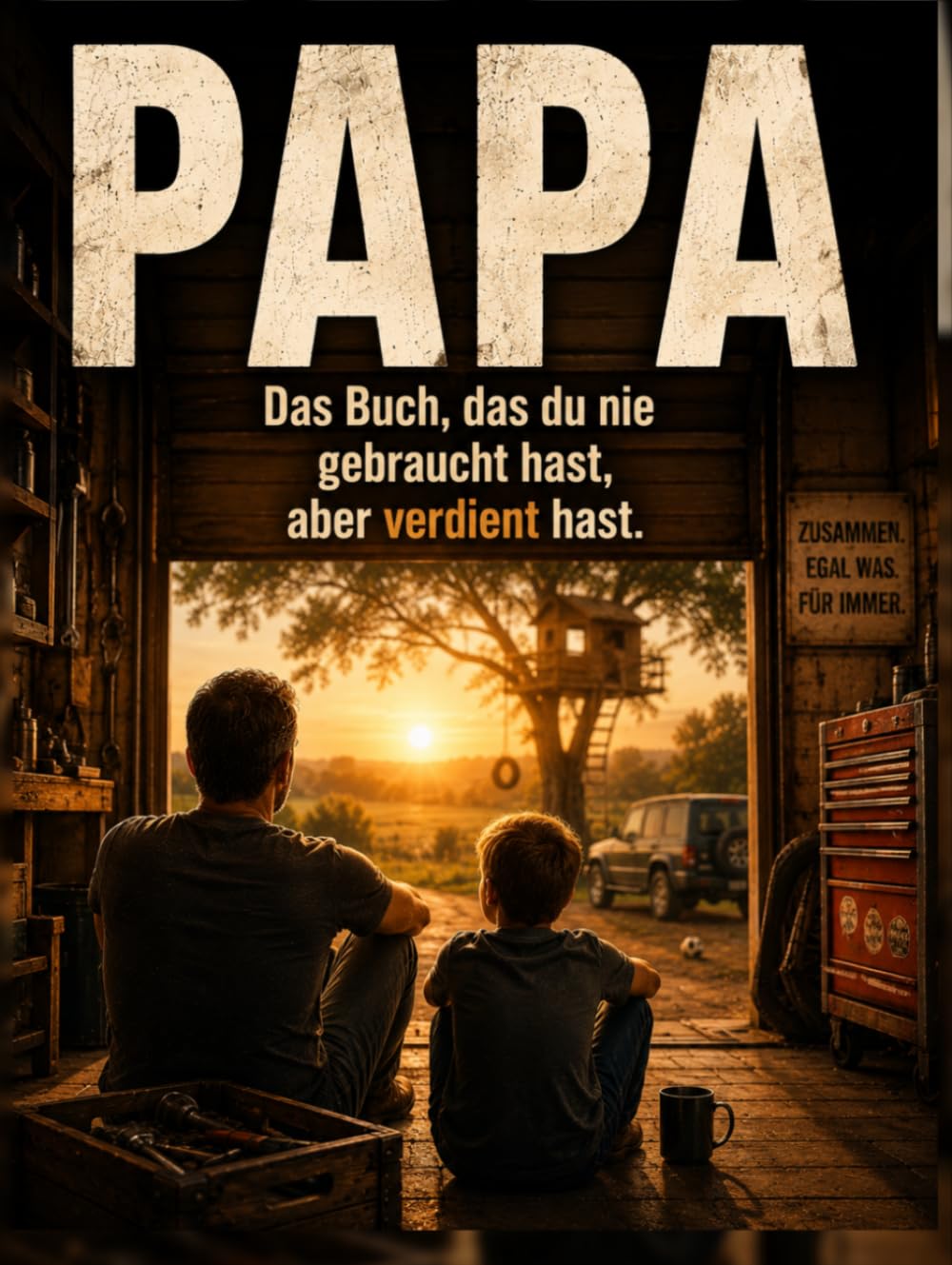 „PAPA – Das Buch, das du nie gebraucht, aber immer verdient hast“: 96 Seiten voller Humor, Herz und Wahrheit–über die einmalige Beziehung zwischen Vater und Sohn.