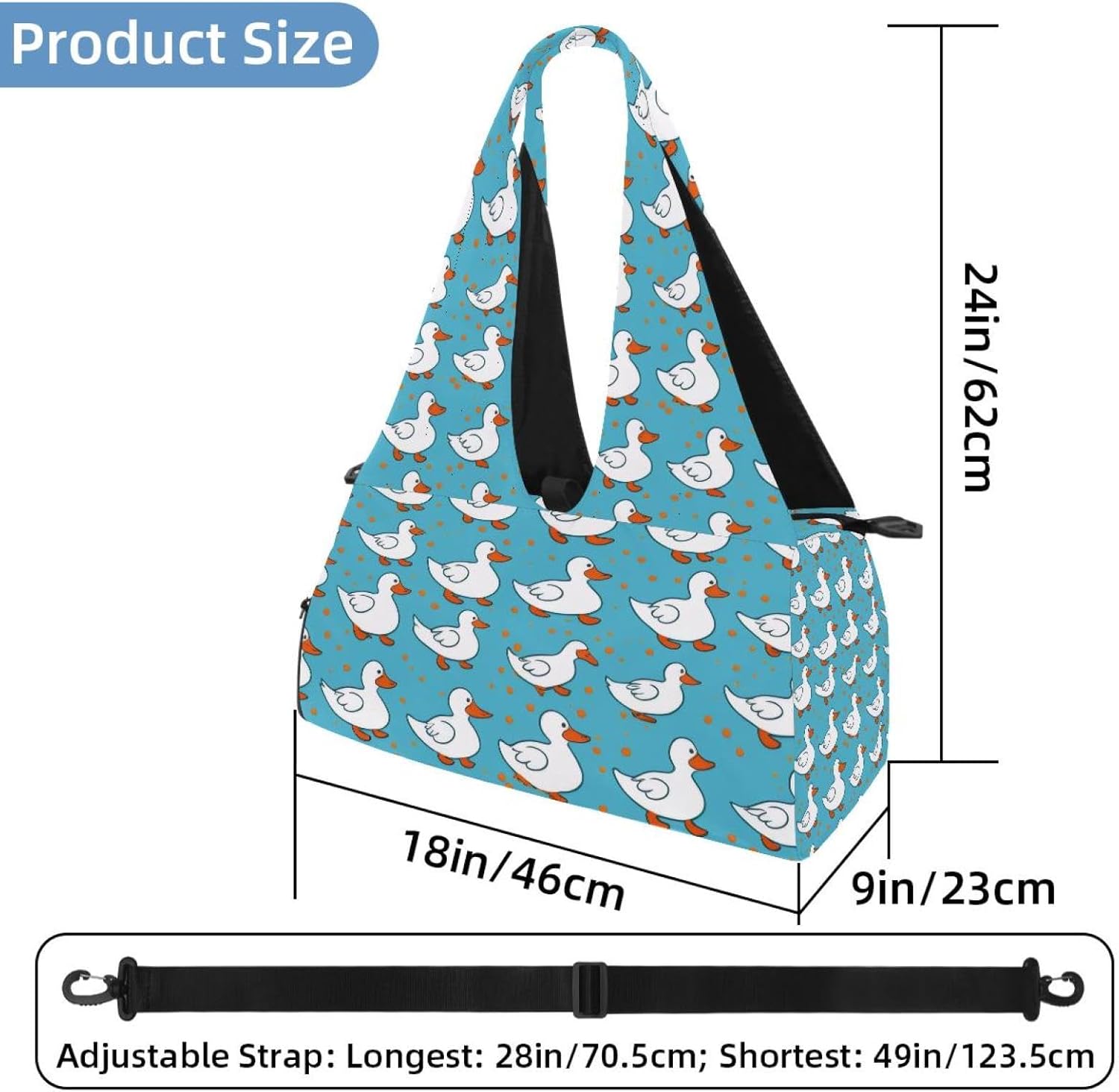 Yoga Mat Bag, Gym Workout Bag with Shoe Compartment, Blue Sharks Pilates Bag for Women, Quick Access Storage Yoga Tote Bag for Sports Travel Office