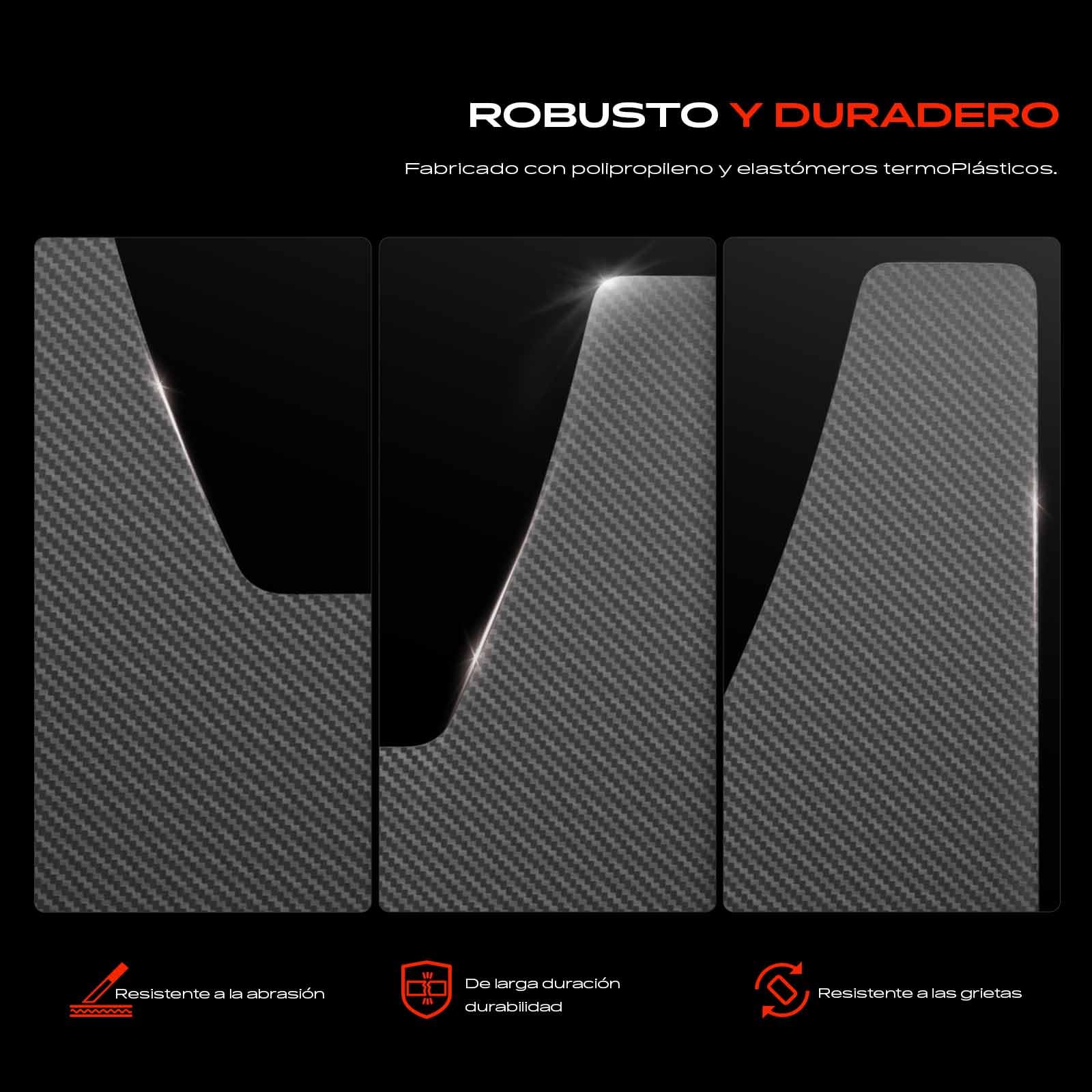 Frankberg 4X Guardabarros Universal Auto contra Salpicaduras recortables Delanteros y Traseros compatibles con Cabrio MPV Pick-ups Berlina Touring SUV Compacto Coupés y Camiones Negros 358 x 208 mm