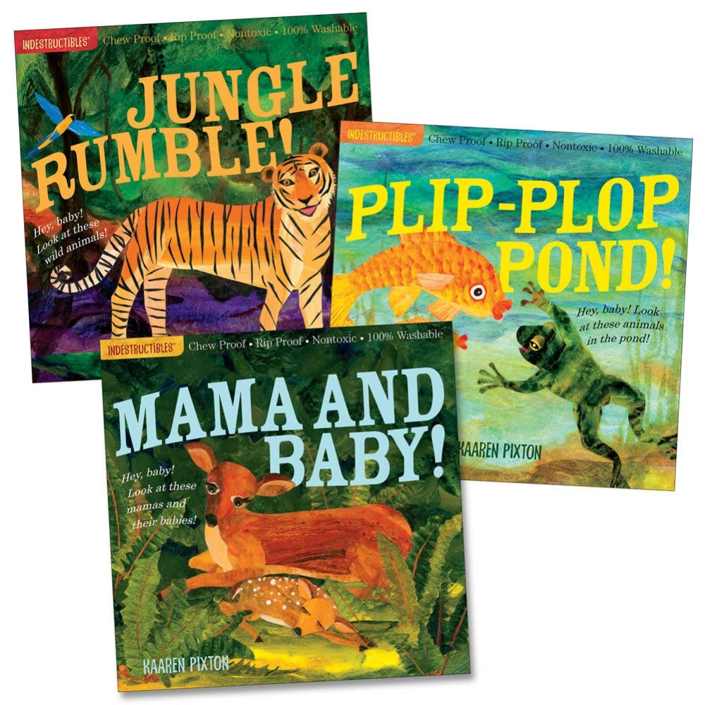 Workman Publishing Company Indestructibles Wordless Animal Books - Set of 3