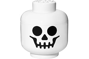 LEGO Iconic Storage Head: Supersized Skull – White